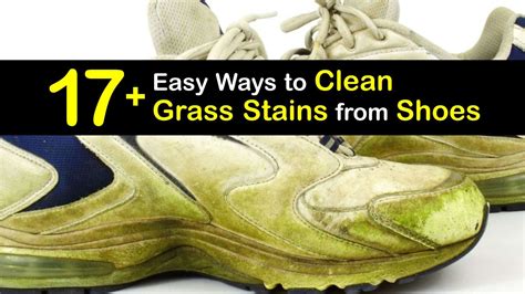 removing grass stains from shoes